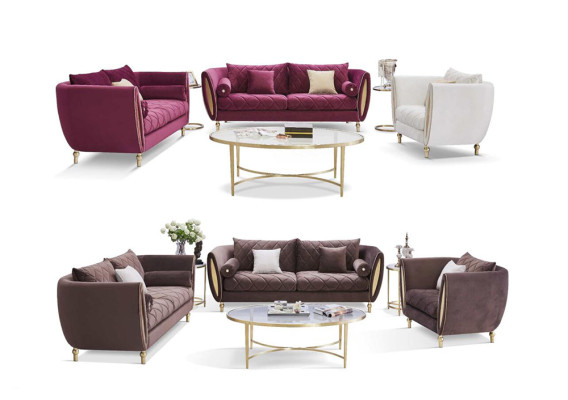 Design 4 Sitzer Polster Sofa Luxus Couch - Italienische Stil Wohnzimmer Möbel