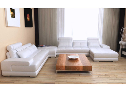 Sofas Wohnlandschaft Design Ecksofa Leder Neu U Form Sofa Couch Polster Garnitur