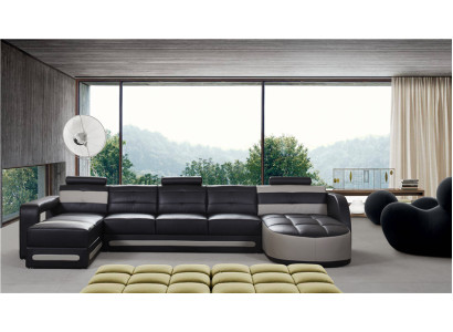 Sofa Sitz Eck Garnitur Polster Ecke Couch Design Couch Luxus Couchen Leder Neu