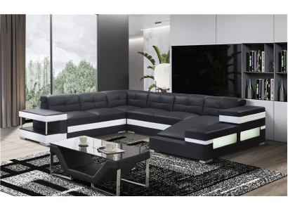 Couchen Sofa Wohnlandschaft U Form Ecksofa Couch Garnitur Polster Big xxl Sofas
