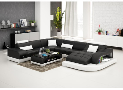 Sofa Wohnlandschaft U Form Ecksofa Couch Garnitur Polster Big xxl Sofas Couchen