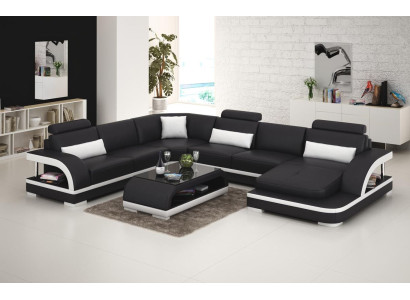 Design Couch Luxus Couchen Leder Sofa Sitz Eck Garnitur Polster Ecke Couch Neu