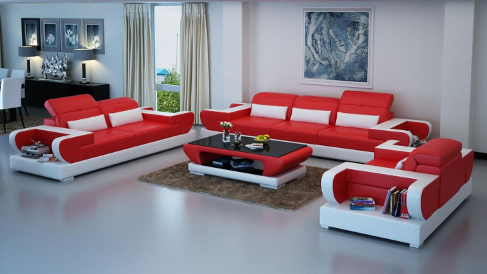 Sofagarnitur 3+2+1 Sitzer Set Design Sofa Polster Couchen Couch Modern Luxus