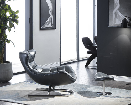 Sessel Design Couch Sofa Sitzer Leder Lounge Club Polster Luxus Ohren Sitz Relax