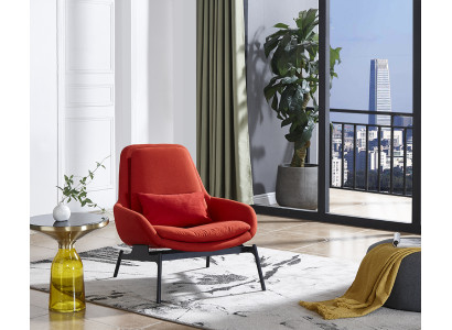 Luxus Stuhl Polster Cocktail Relax Lounge Club Stühle Möbel Design Sessel Rot