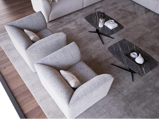 Wohnzimmer Polstermöbel Sessel Luxus Polstersitz Modern Designer Einrichtung