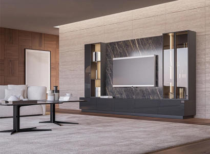 Wohnzimmermöbel Komplette Set 6tlg Designer Wohnwand Holzmöbel Luxus Einrichtung