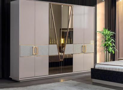 Schlafzimmer Kleiderschrank Moderne Möbel luxus Neu Einrichtung Design