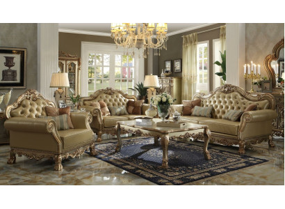 Sofagarnitur 3+2+1 Sitzer Sofa Couch Polster Garnitur Couchen Chesterfield Leder