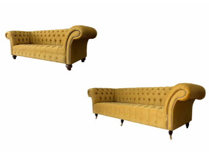 Sofagarnitur 3+2 Sitzer Set Design Sofas Polster Couchen Chesterfield