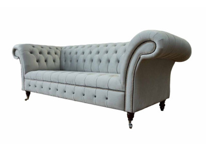Designer Sofa 3 Sitzer Chesterfield Couch Polster Sofas Couchen Möbel