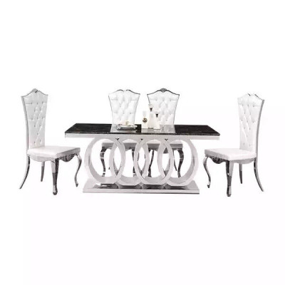 Designer Esszimmertisch Esstische Esszimmer Möbel Edelstahl Tisch Tische