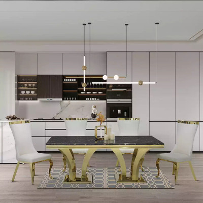 Luxus Esstisch Modern Esszimmer Esstische Tische Design Metall Tisch