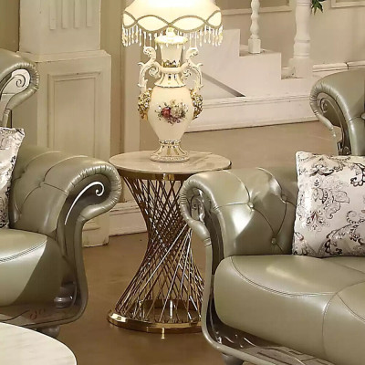 Couchtisch Runder Beistelltisch Designer Tisch Wohnzimmertisch Edelstahl