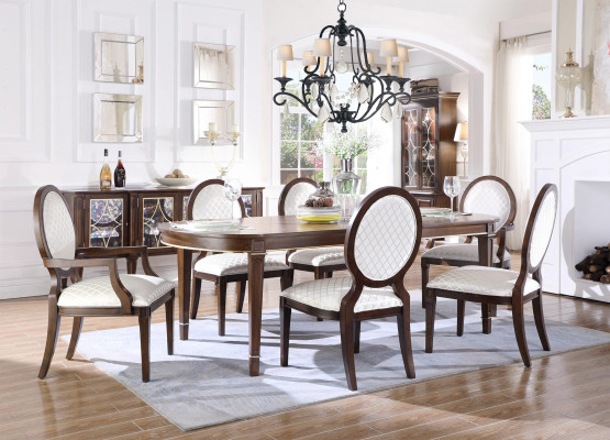 Tisch 4x Stühle 2x Stühle Sideboard 8tlg Esszimmer Set Gruppe Garnitur