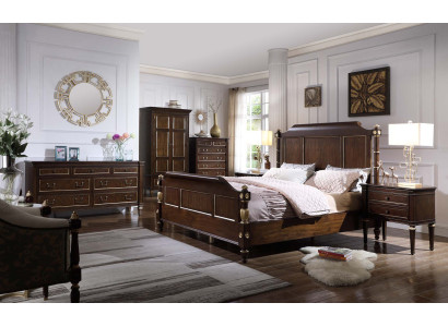 Bett 2x Nachttisch Kommode Komplett Schlafzimmer Möbel Set  4tlg Neu