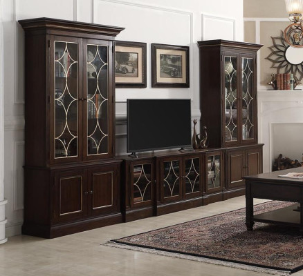 TV-Ständer 2x Vitrine Moderne Wohnwand Wohnzimmer Set  Modern 3tlg