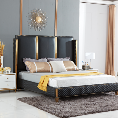 Bett Polster Design Luxus Doppel Hotel Betten Ehe Schlaf Zimmer 180x200cm