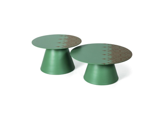 Design Tisch Couchtisch Set 2x Wohnzimmer Edelstahl Moderne Luxus Tische