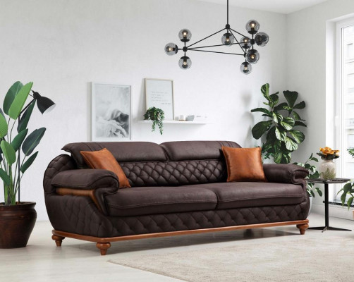 Modern Komplett Wohnzimmer Set Sessel Sofa Couch Polster Sitzer Dreisitzer