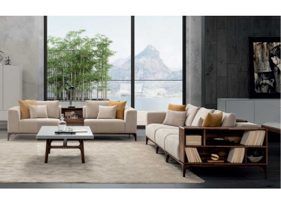 Luxus 4tlg Wohnzimmer Set Sofa 3+2+1 Sitzer mit Couchtisch Modernen Design