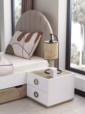 Garnitur Kinderzimmer Komplete Bett Kindermöbel Holz Weiß Set 5tlg