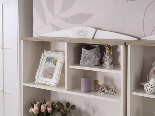 Computertisch Schreibtisch Kinderschreibtisch Holz Bücherregal Weiß