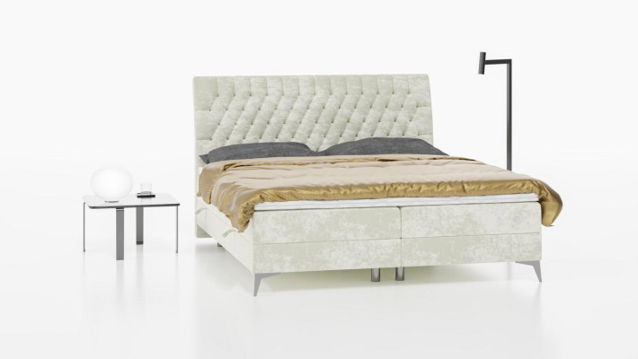 Chesterfield Bett Polster Design Luxus Doppelbett Schlafzimmer Boxspringbett