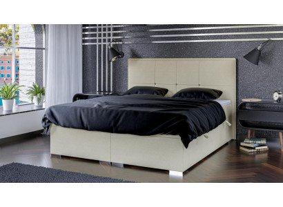 Schlafzimmer Bett Polster Stoff Design Luxus Möbel Doppelbett Boxspringbett