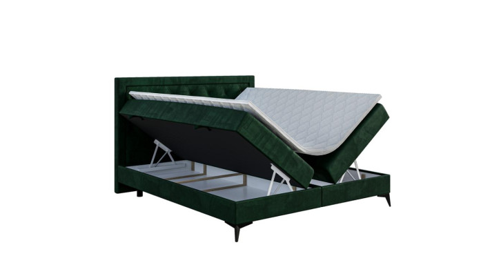 Luxus Polsterbett Boxspringbett Doppelbett Polster Stoff Design Bett Möbel