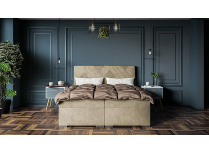 Luxus Bett Designer Schlafzimmer Polstermöbel Modern Doppelbett Boxspringbett