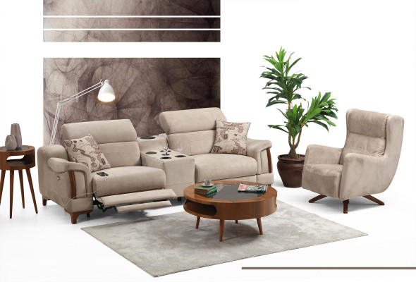 Sofa Set Modern Sofagarnitur Neu Möbel Wohnzimmer Designer Polster Textil