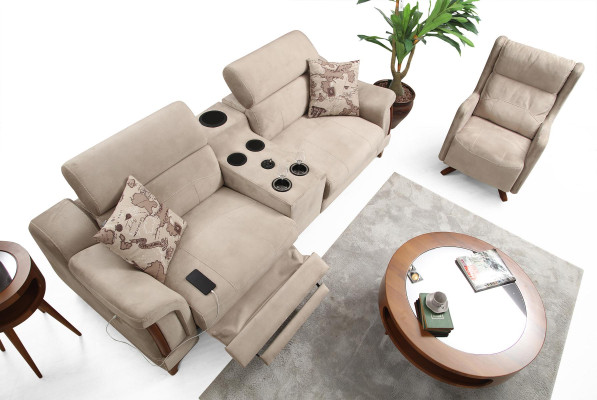 Sofa Set Modern Sofagarnitur Neu Möbel Wohnzimmer Designer Polster Textil