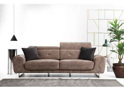 Dreisitzer Sofa Couch Stil Modern Design Polstermöbel Luxus Textil