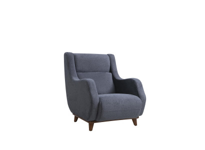 Grau Sessel Modern Sitz Wohnzimmer Polstermöbel Textil Möbel Design 