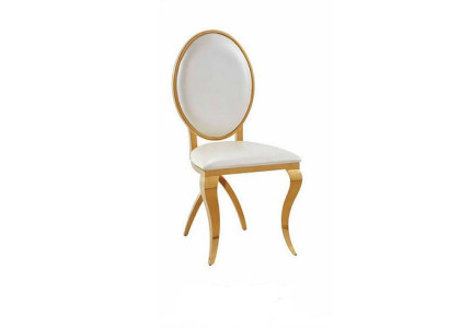 Luxus Textil Edelstahl Sessel Esszimer Design Stuhl Lehnstuhl Polster