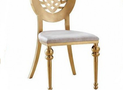 Stuhl 1x Ess Zimmer Stühle Sessel Edelstahl Design Möbel Metall Stahl