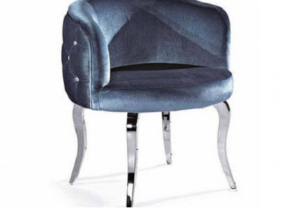 Design Stuhl Textil Esszimmer Edelstahl Sessel Stuhl Lounge-Sitzer