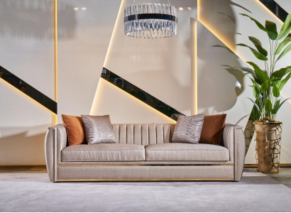 Luxus Dreisitzer Sofa 3 Sitzer Sofas Design Modern Design Möbel Neu