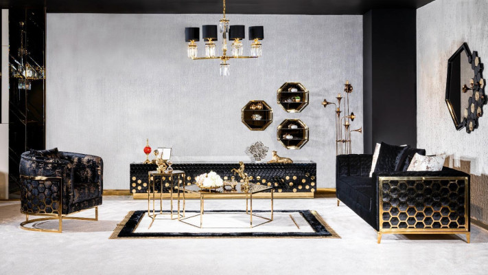 tv schrank rtv fernseher Ständer Sideboard schrank lowboard 260cm Metall