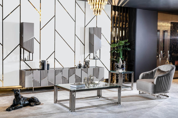 Sofagarnitur 3+3+1 Sitzer Couchtisch Beistelltisch Sofa Sessel Set 5tlg.