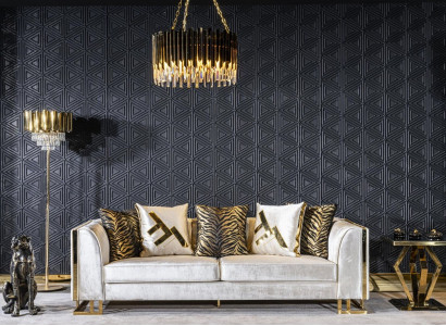 Sofa 3 Sitz Sofas Sitz Design Couch Dreisitzer Luxus Möbel Stil Modern