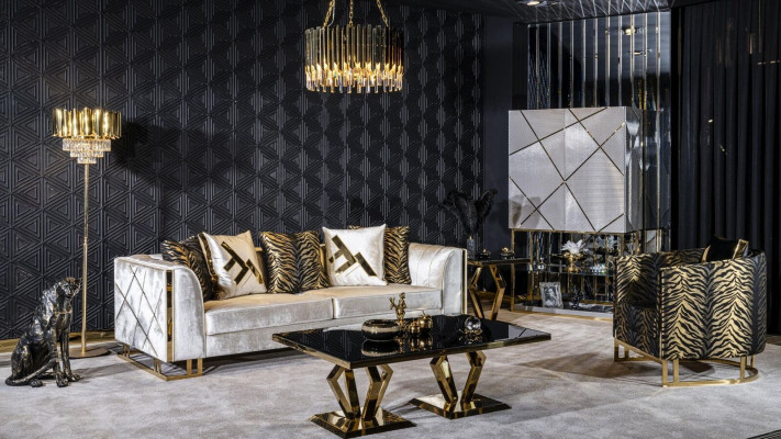 Sofa 3 Sitz Sofas Sitz Design Couch Dreisitzer Luxus Möbel Stil Modern