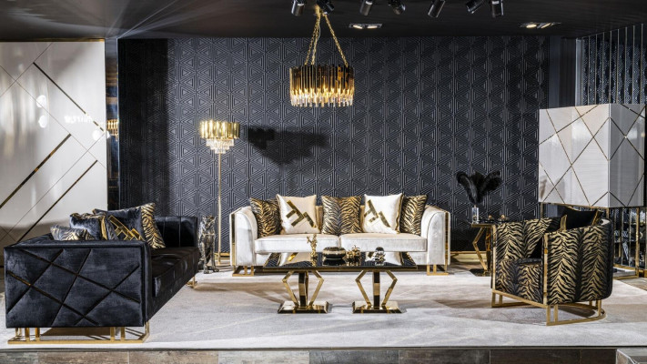 Sofa 3 Sitz Sofas Sitz Design Couch Dreisitzer Luxus Möbel Stil Modern