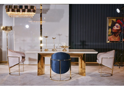 Esszimmer Set Tisch + 4x Stühle Esszimmerstuhl Set Tisch Gruppe 5tlg