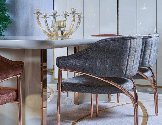 Luxus Tische Esszimmer Tisch Esszimmer Moderner Gold Edelstahl Sofort