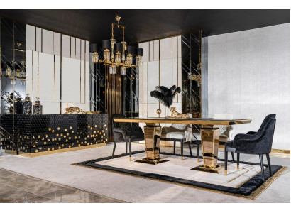 Esstisch 6 Stühlen Anrichte Esstische Tisch Tische Stuhl Garnitur Gruppe 6tlg