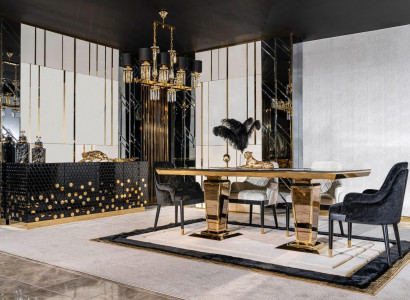 Esstisch 6 Stühlen Anrichte Esstische Tisch Tische Stuhl Garnitur Gruppe 6tlg