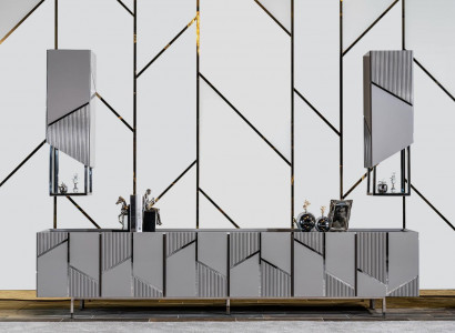 TV-Ständer+2x Regale Sideboard rtv Lowboard Wohnzimmer Holz Modern Neu