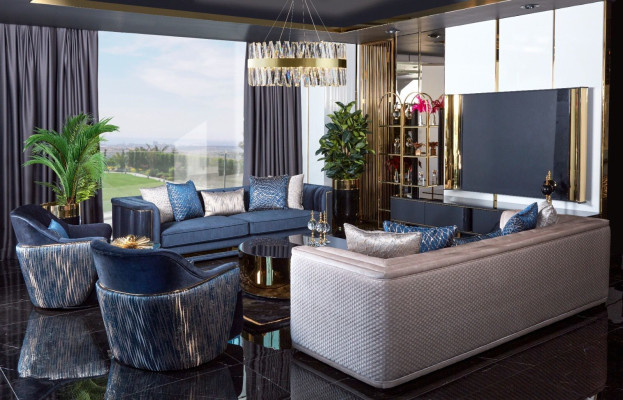 rtv Lowboard tv Ständer Sideboard Wohnzimmer Modern Holz Schwarz Design